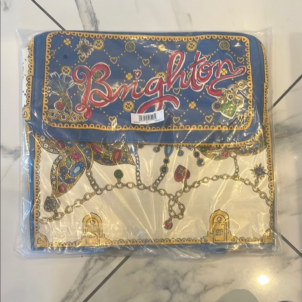 Brighton Blue and Gold Decorative Bag